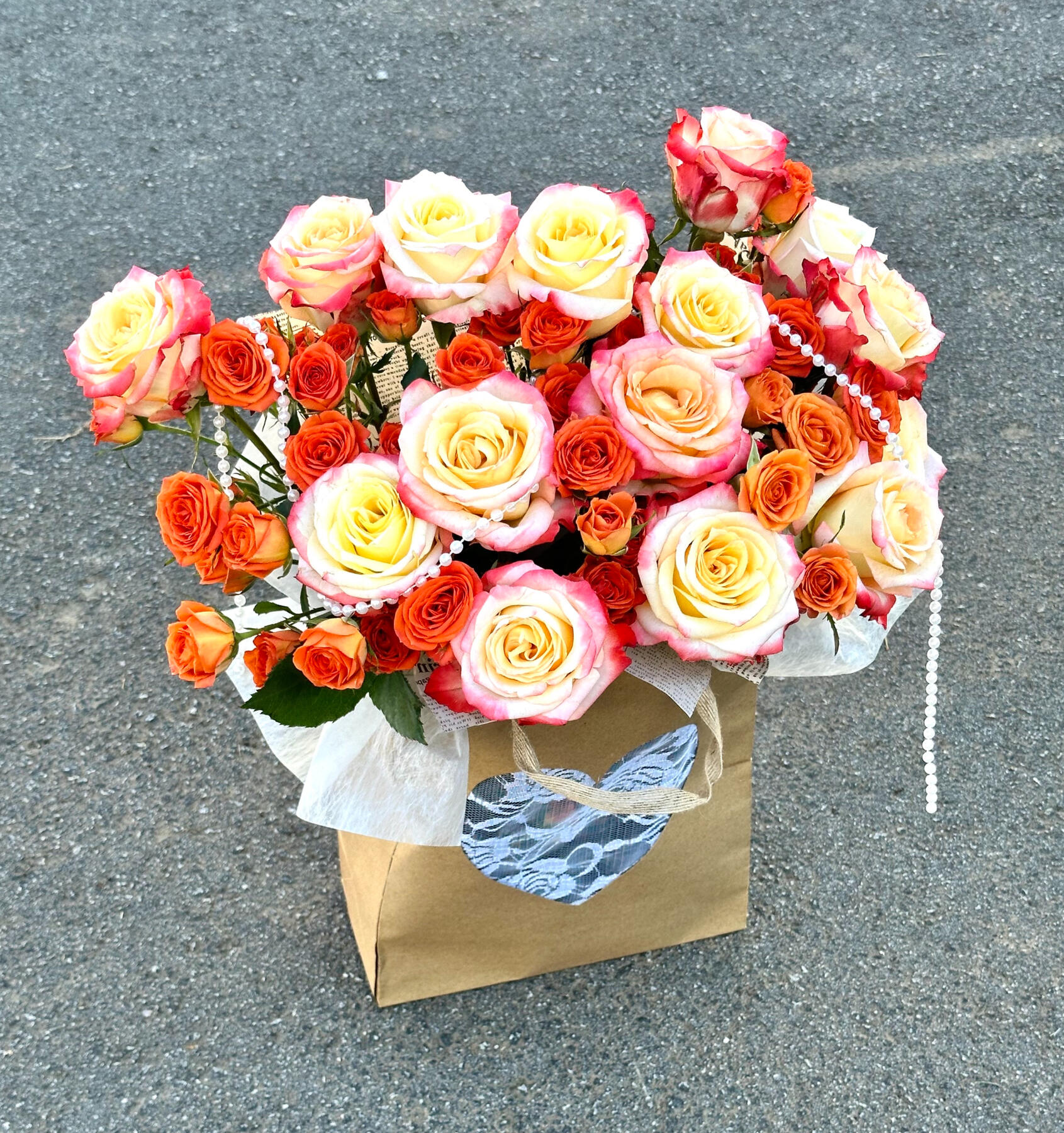 Custom Mixed Blooms Bag